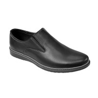 Marimea 38 Pantofi barbati casual din piele naturala negru - L330ELN